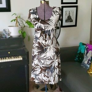 Brown Leaves Wallis Dress